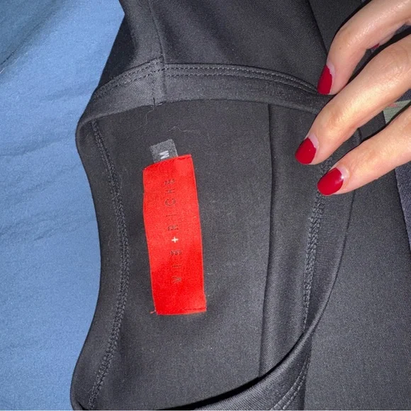 VIE + RICHE Black Shirt with Red Tag - Picture 2 of 2